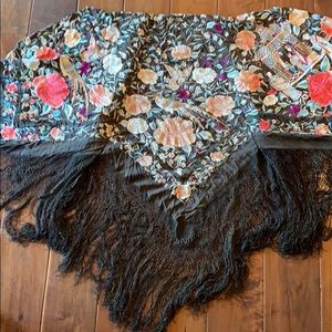Beautiful embroidered shawl